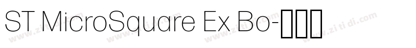 ST MicroSquare Ex Bo字体转换
